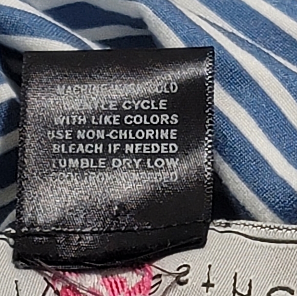 NWOT Polly & Esther Women's Strappy Striped Jumpsuit Size M - Picture 15 of 15